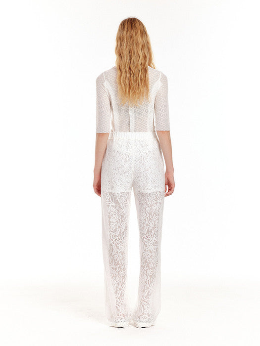 Eenk UN Half Sleeve Jersey Top - White