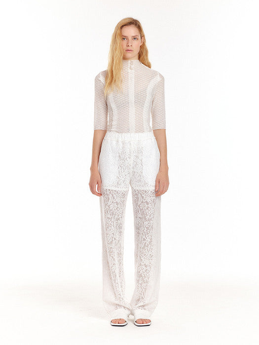 Eenk UN Half Sleeve Jersey Top - White