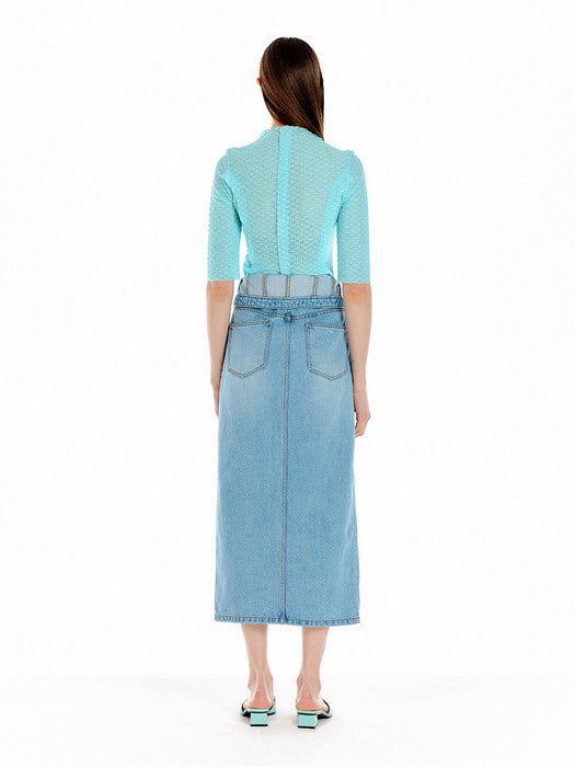 Eenk UN Half Sleeve Jersey Top - Mint