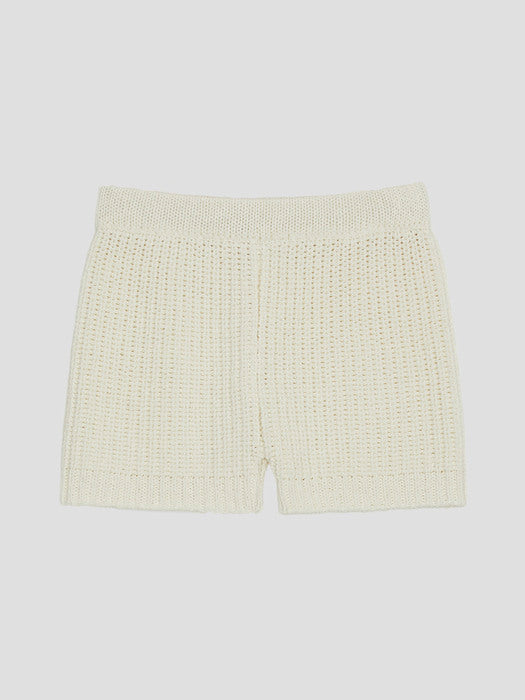 [recto] KNIT BEACH SHORTS (OFF WHITE)