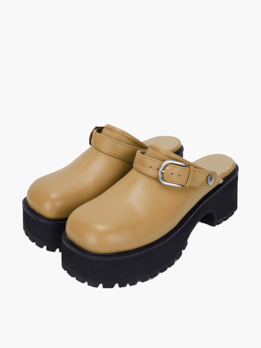 70S CLOGS_camel plain