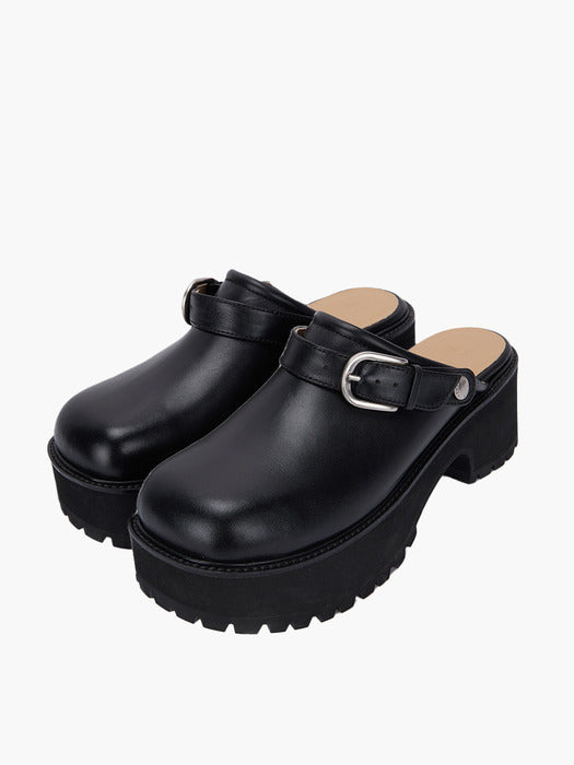 70S CLOGS_black plain