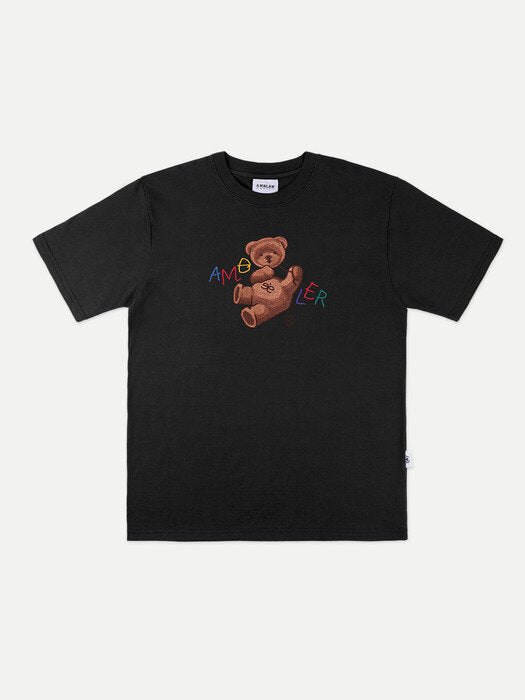 [ambler] Balloon bear Over fit T-Shirts AS905 (Black)