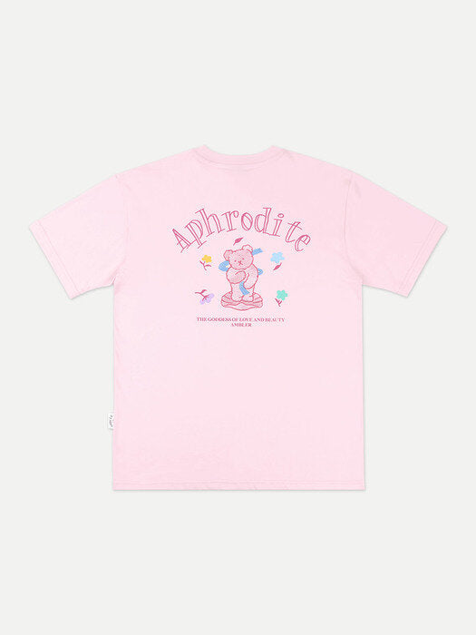 [ambler] Naissance de Venus Over fit T-Shirts AS911 (Pink)