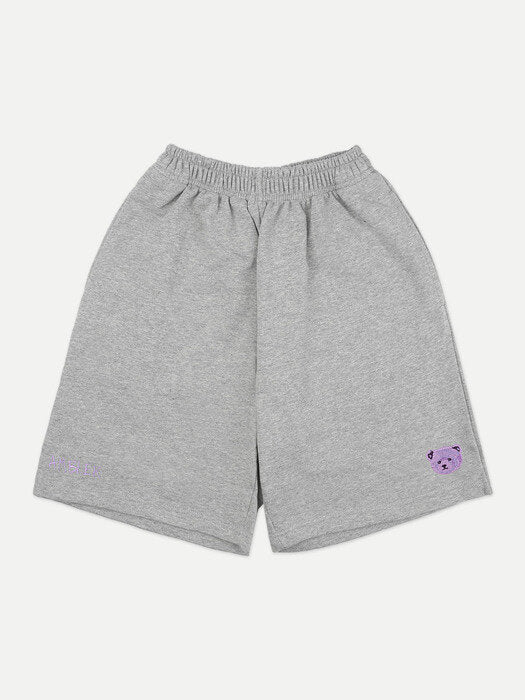 [ambler] Purple Bear Training Banding Sweat Short Pants ASP502 (Melange)