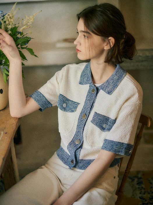 [loeuvre] Summer Tweed Knit Cardigan SK2MD634-03