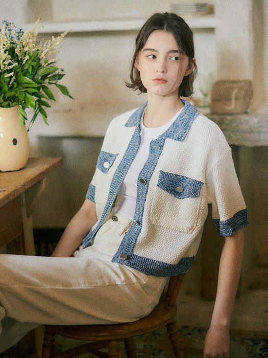 [loeuvre] Summer Tweed Knit Cardigan SK2MD634-03