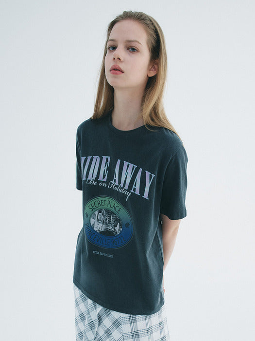 Raive Hide Away T-Shirt in D/Grey