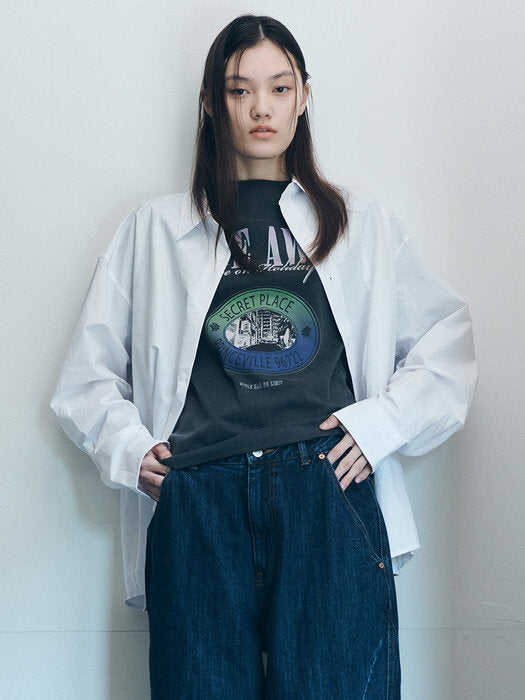 Raive Hide Away T-Shirt in D/Grey