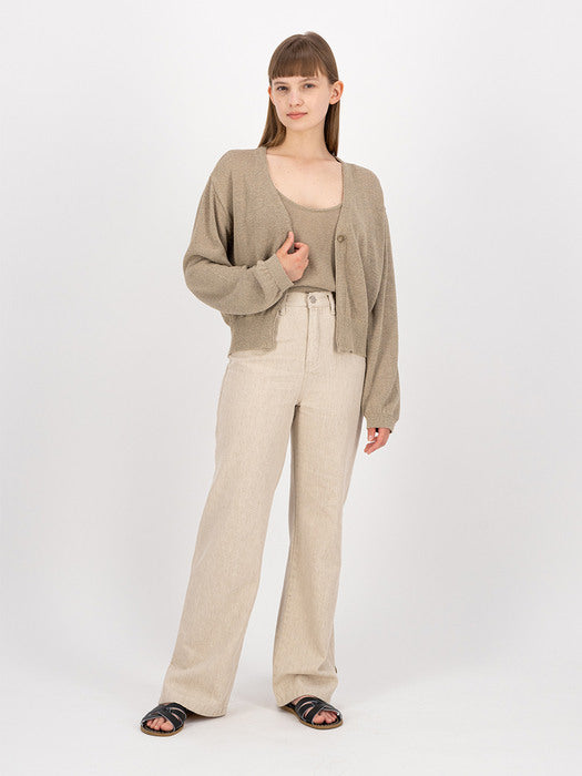 [moia] [EXCLUSIVE] natural cardigan (pale khaki)