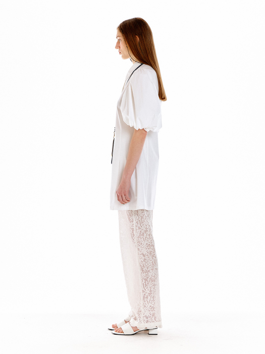 Eenk Umbria Mini Shirt Dress - White