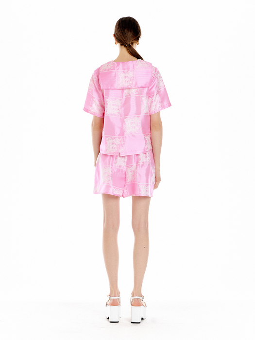 Eenk Uroppin Sailor Collar Blouse - Pink