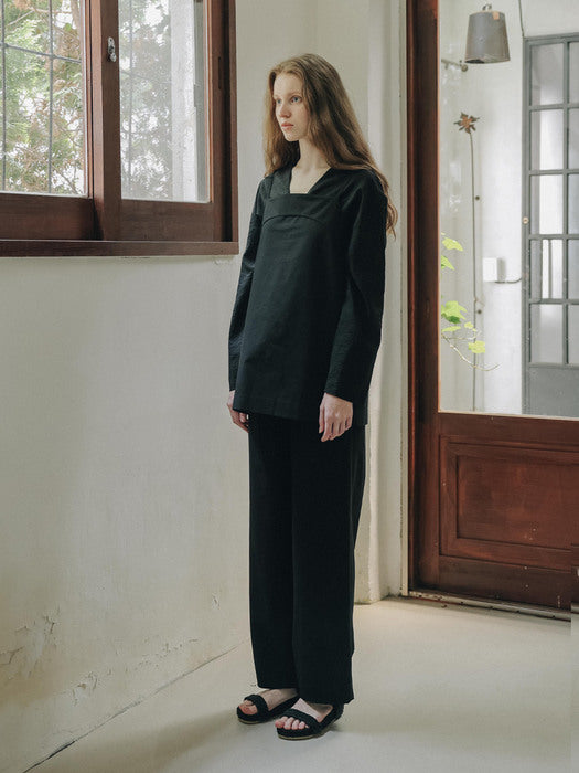 [moia] mark top (black)