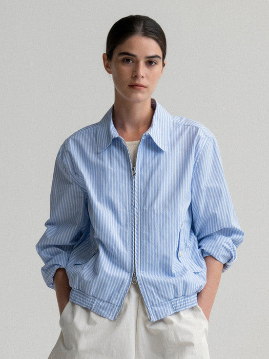 Nothing Written Marche summer blouson (Light blue)