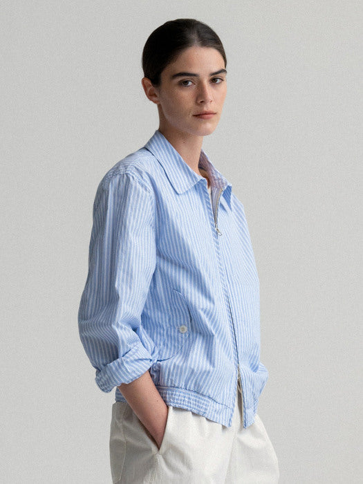 Nothing Written Marche summer blouson (Light blue)