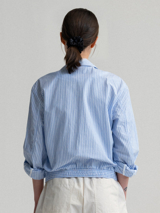 Nothing Written Marche summer blouson (Light blue)