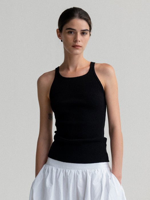 Nothing Written Knit sleeveless (Black)