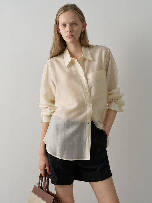 Facade Pattern Soft Breeze Shirt lemon