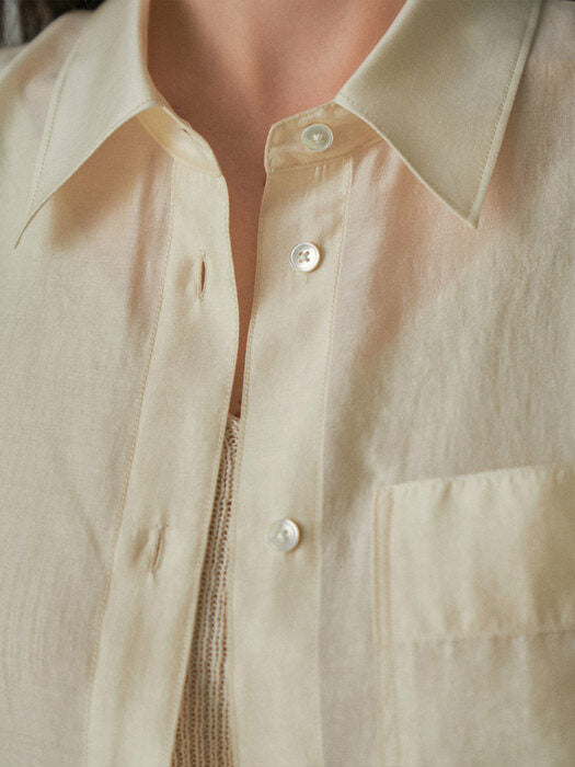 Facade Pattern Soft Breeze Shirt lemon