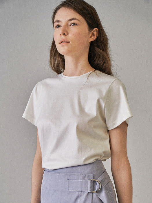 [facade pattern] Slip-On Double Cotton T-Shirt (5 Colors)