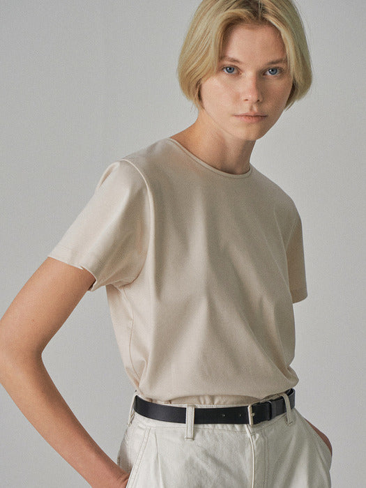 [facade pattern] Slip-On Double Cotton T-Shirt (5 Colors)