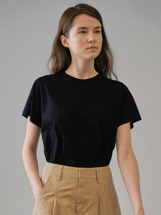 [facade pattern] Slip-On Double Cotton T-Shirt (5 Colors)