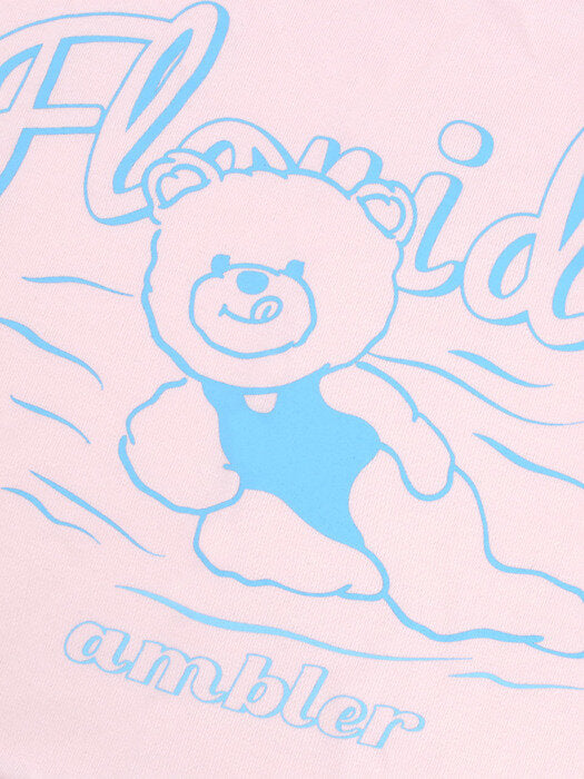 [ambler] Florida Over fit T-Shirts AS924 (Pink)