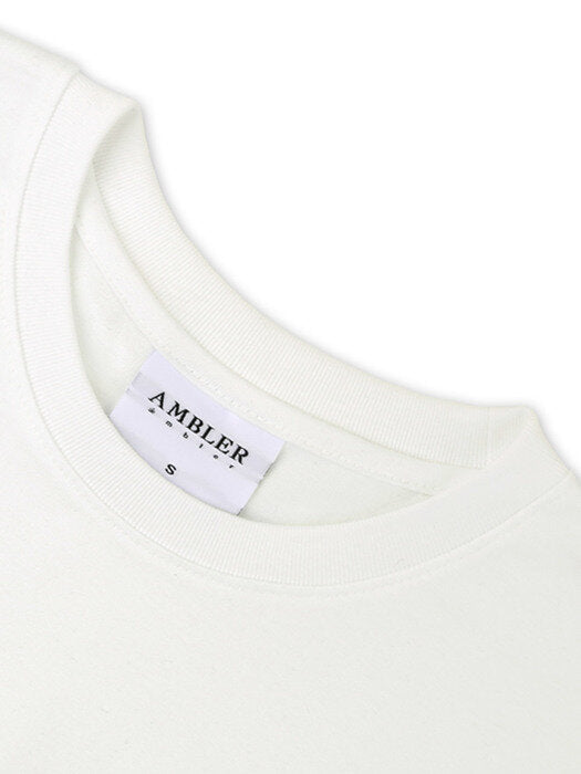 [ambler] Joyful Crop T-Shirts ACR301 (Cream)