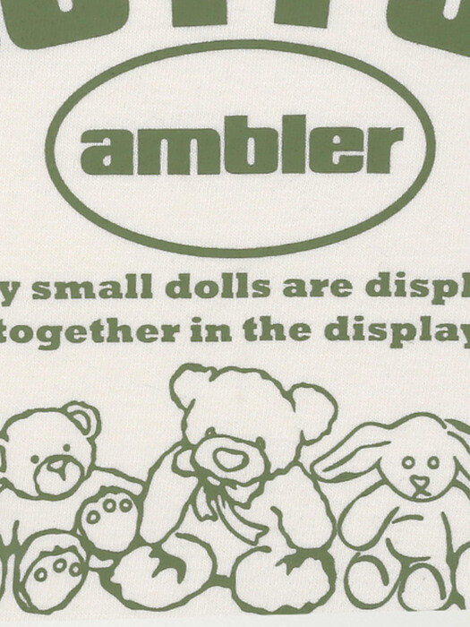 [ambler] Joyful Crop T-Shirts ACR301 (Cream)