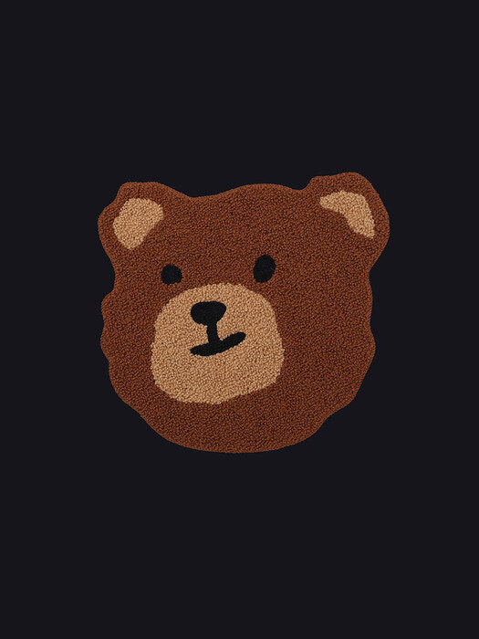 [ambler] Boucle Bear Over fit Sweatshirt AMM910(navy)