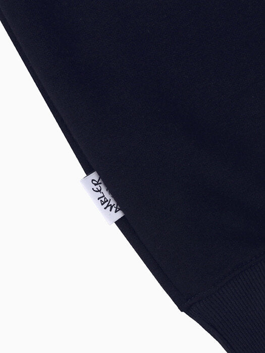 [ambler] PAINT MBLE Over fit Sweatshirt AMM917(navy)