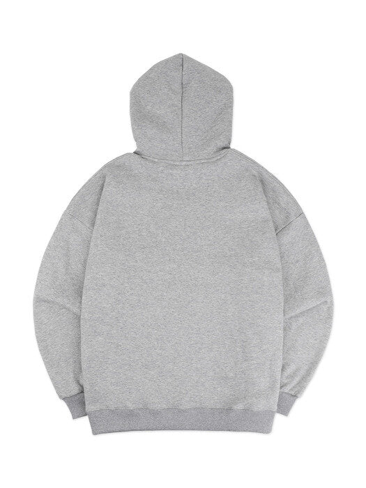 [ambler] School look bear Over fit Hoodie AHP804 (melange)