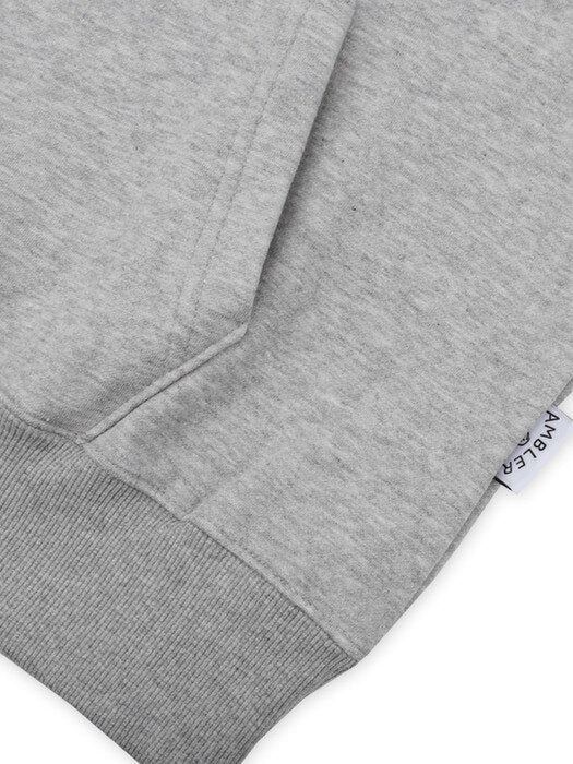 [ambler] School look bear Over fit Hoodie AHP804 (melange)