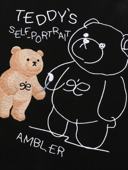 [ambler] Self-portrait Over fit Hoodie AHP807 (black)