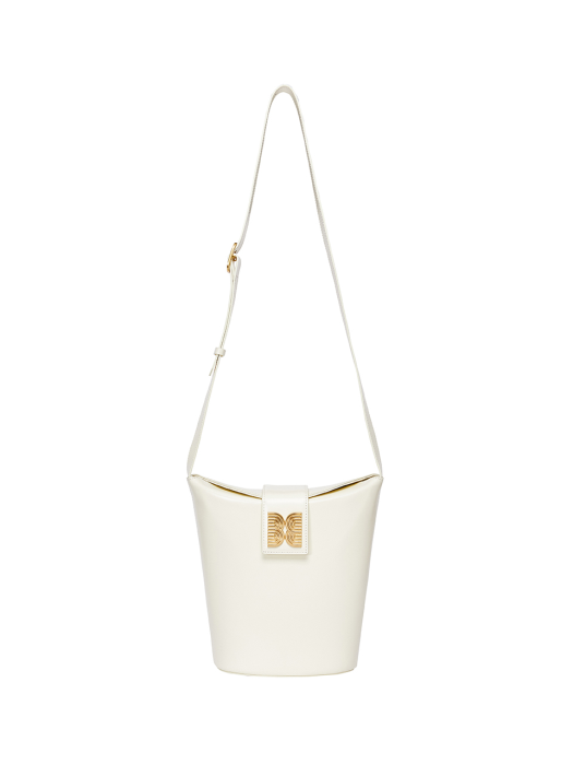 Eenk Hobart Folded Top Bucket Bag - Cream