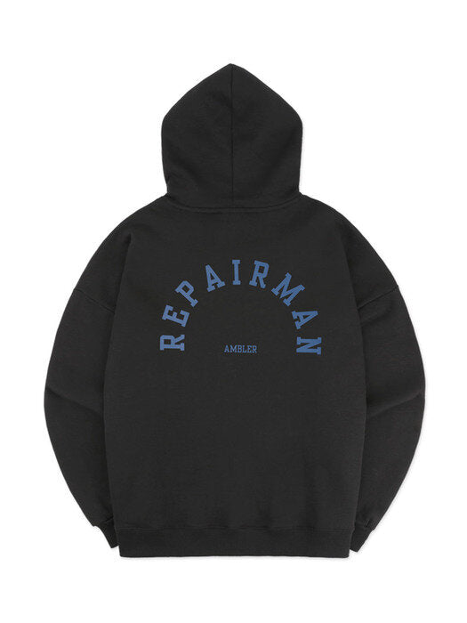 [ambler] Repairman Over fit Hoodie AHP907 (black)