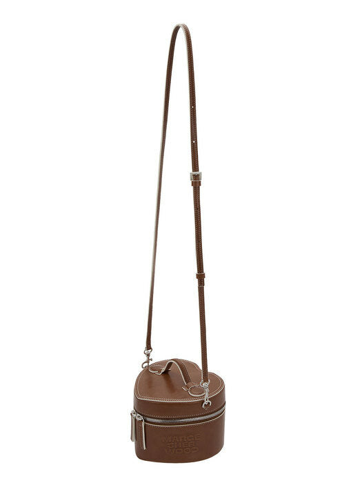 HEART TOTE_brown crinkle
