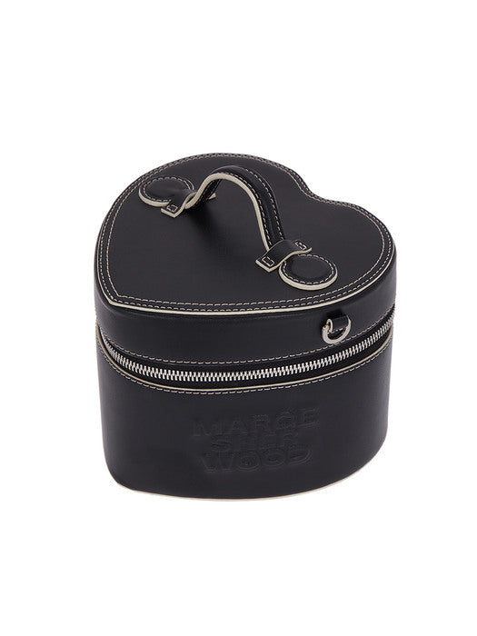 HEART TOTE_black plain