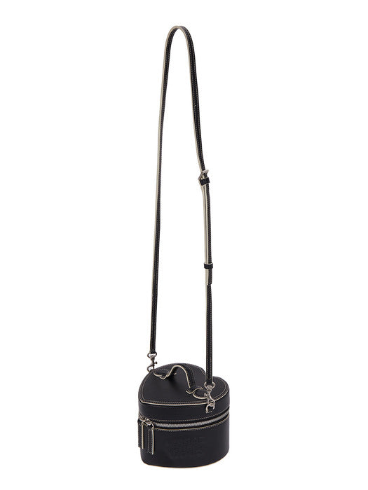 HEART TOTE_black plain
