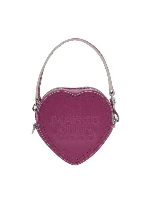 HEART POUCH_french rose crinkle