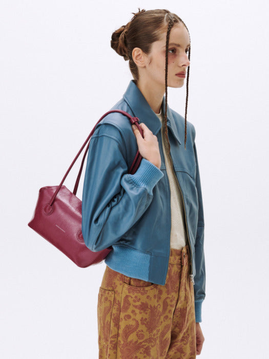 BOAT SHOPPER MEDIUM_purple crinkle