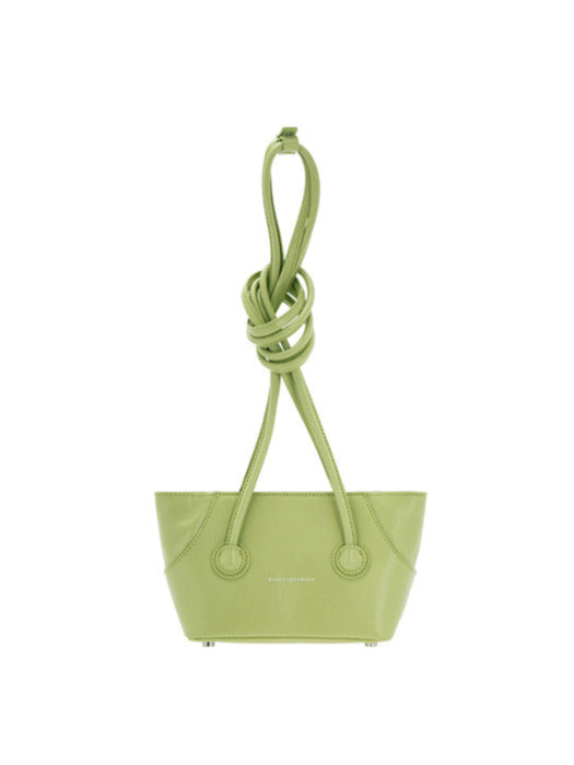 BOAT SHOPPER MINI_lime crinkle