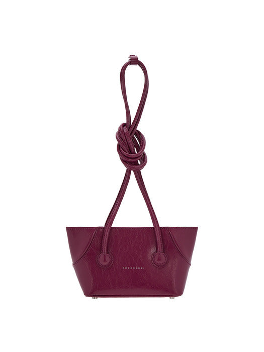 BOAT SHOPPER MINI_purple crinkle