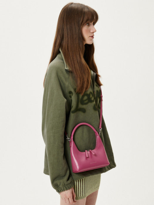 HOBO MINI+STRAP_french rose crinkle