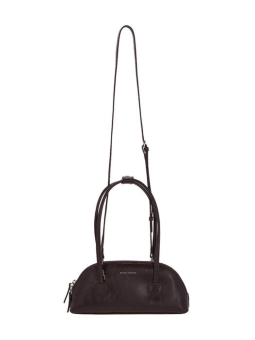 BESSETTE SHOULDER(+STRAP)_dark brown crinkle