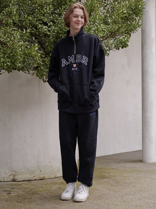 [ambler] Bay tree jogger pants AP601 (navy)