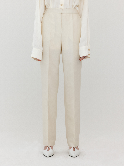 Eenk Vilona Straight Pants - Ivory
