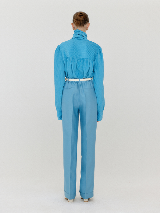 Eenk Vanetta Cuffed Hem Pants - Sky Blue