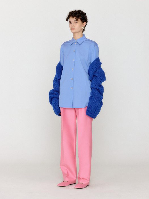 [EENK] Volero Bolero Knit Cardigan - Blue