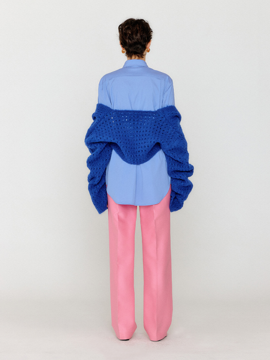 [EENK] Volero Bolero Knit Cardigan - Blue